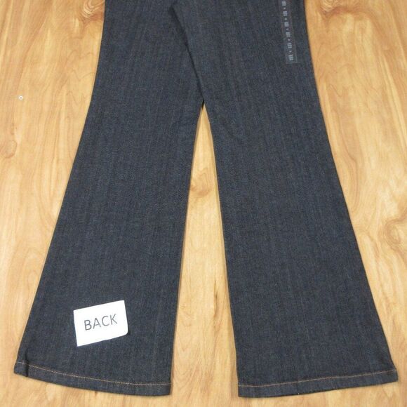 DKNY Boot Cut Regular Fit Soho Denim Jeans Sz 8 Wide Leg Flared Flap Pockets NWT - Picture 12 of 16